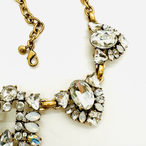 🔥 Vintage J. Crew Crystal Statement Necklace - Picture 9 of 16